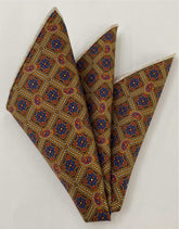 Macclesfield Printed Silk Pocket Square MCP-720